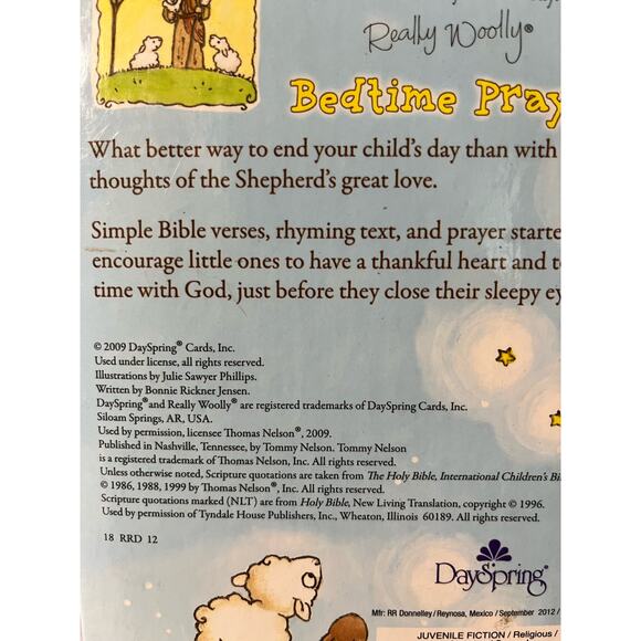 Really Woolly Bedtime Prayers Children’s Book - Picture 5 of 8